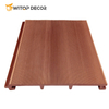 Factory Custom Modern Wall Cladding Home Decor Fire Retardant Slatted WPC Wall Panel