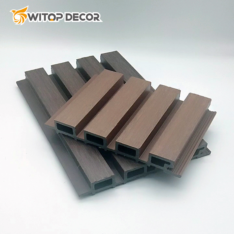 External Great Wall Wood Plastic Composite WPC Slat Wall Panel Wall Cladding