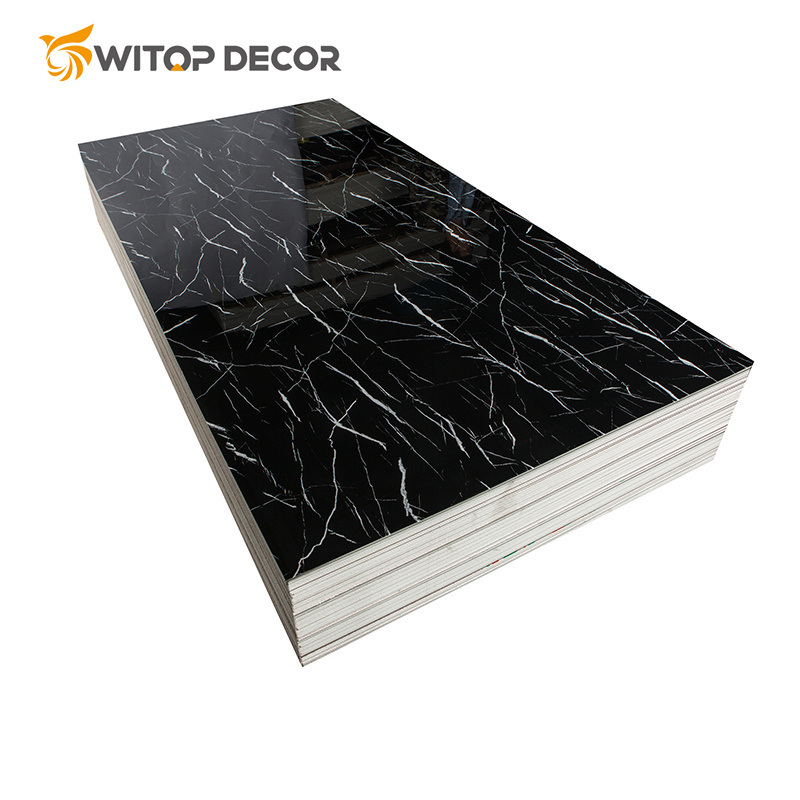 High Glossy UV Coating PVC Marble Sheet and Profile