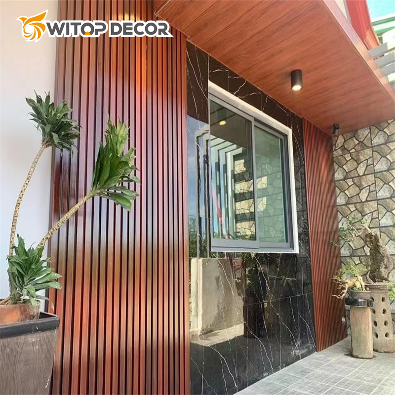 Cheapest WPC Wall Panel Wooden Alternative Wall Cladding for Living Room