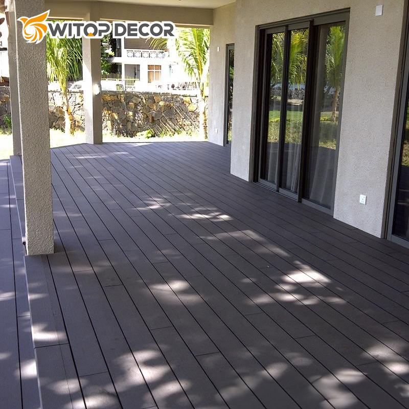 Co Extrusion Wood Plastic Composite PVC Decking for Outdoor