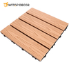 Seamless Design Easy Installation Composite Teak Wood WPC Decking