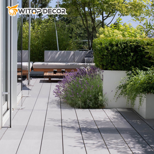 Anti-Slip 3m WPC Waterproof Interlocking Composite Outdoor WPC Decking