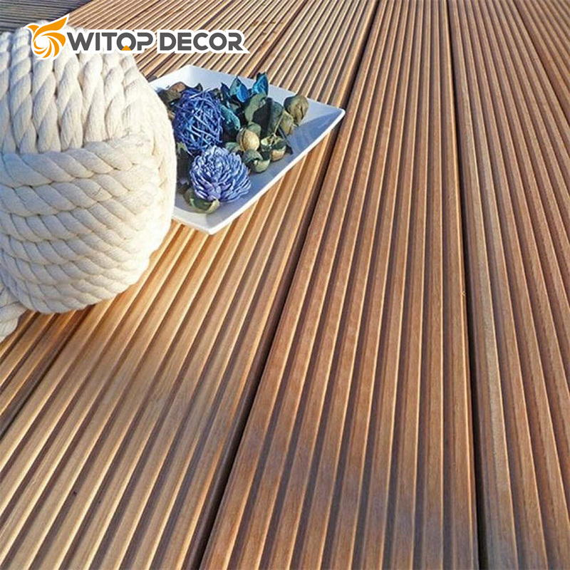 Fire Resistant Plastic Wood Composite Deck New Co-Extrusion Solid Board WPC