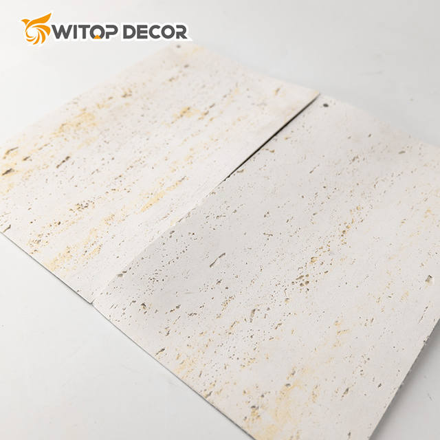 Amer 1200*600mm Factory Price Wall Decorative Flexible Background PU Mushroom Stone Outdoor Wall Panel