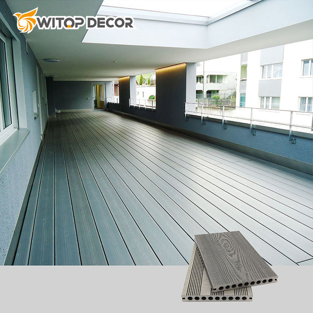 Environmental Protection Solid Co-Extrusion Wood Plastic Composite WPC Outdoor Decking