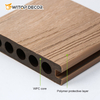 More Color No Glue Environmental Protection WPC Round Hollow Co-Extrusion Decking