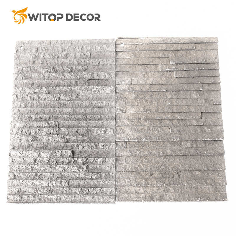 Natural Flexible Thin Stone Veneer with Brushed Surface for Columns and Pillars