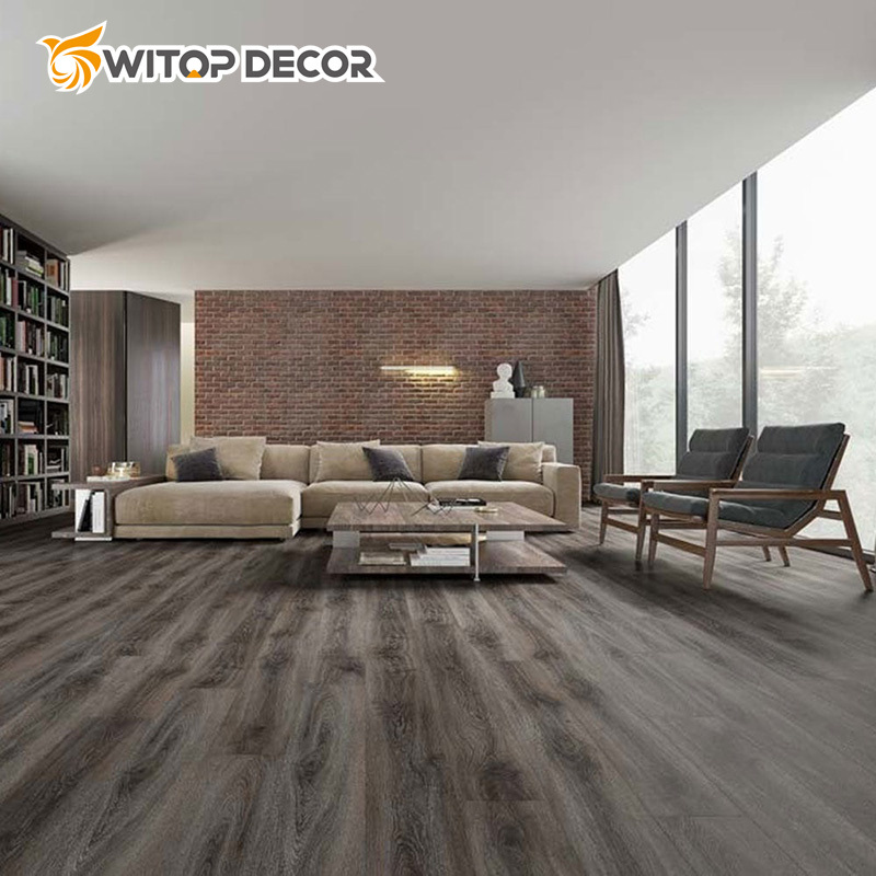 Spc Flooring Luxury Durable Waterproof Fireproof Click Lock Wood Laminated Vinyl Plank
