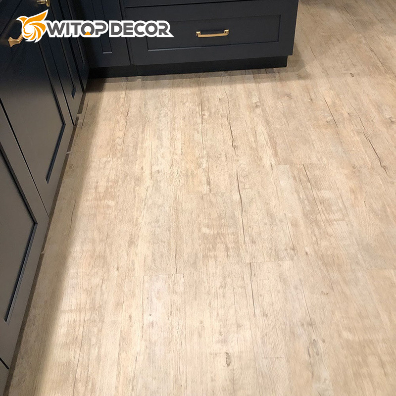Stone Plastic Core Artificial Click Wood Texture Vinyl Waterproof Plank Spc Flooring