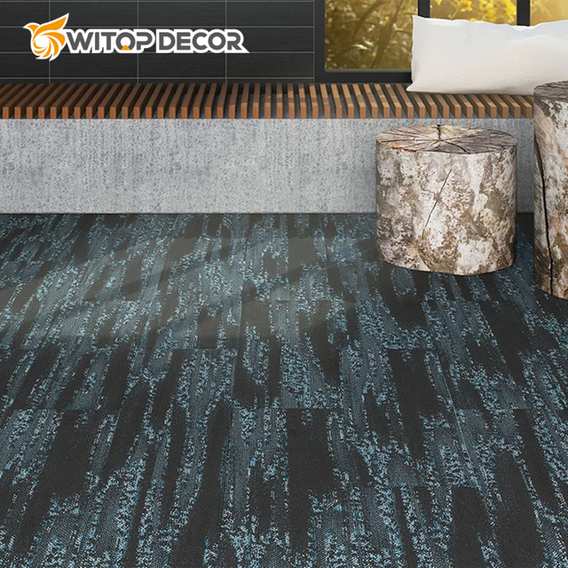 PVC Floor Lvt Vinyl Plank Tiles Recycled Material Dry Back Type
