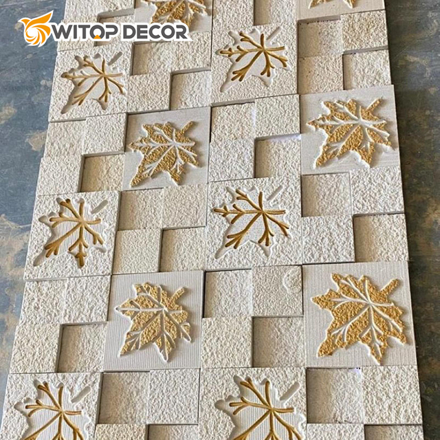 Wall Decoration Waterproof PU Foam Cultural Future Stone Wall Panel
