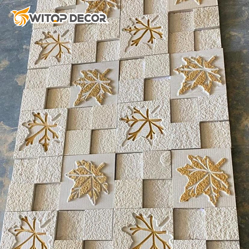 Wall Decoration Waterproof PU Foam Cultural Future Stone Wall Panel