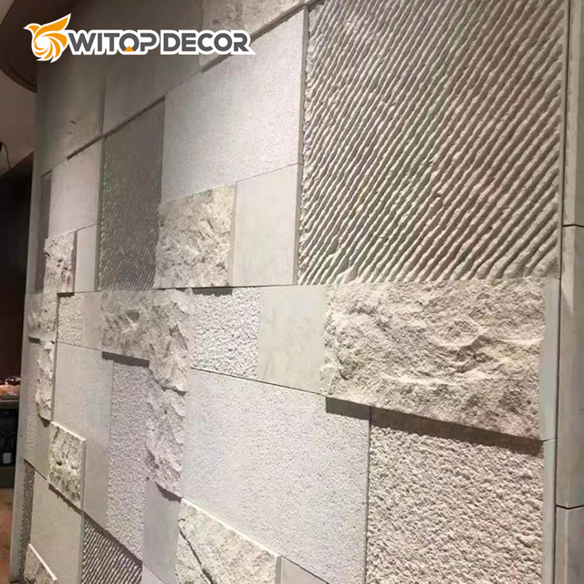 Wholesale Price Artificial Stone Faux PU Wall Panels Mushroom Stone Veneer for Decoration