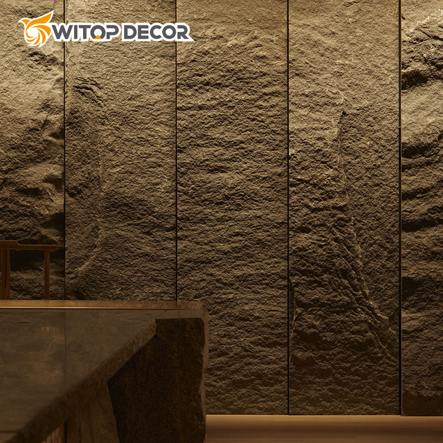 High Quality Artificial Wall PU Stone Panel Faux Wall Polyurethane Stone Lightweight Easy Install From China