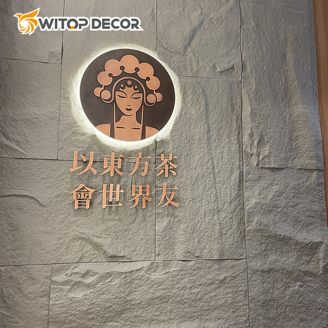Factory Easy Installation PU Mushroom Stone Artificial Polyurethane Stone Panel Faux Wall