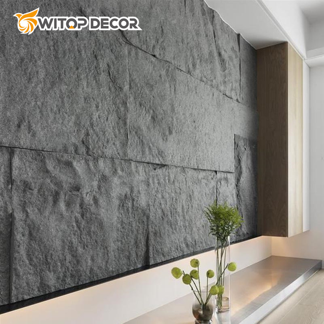 3D High Quality PU Stone Wall Panels Castle Stone Style Modern Design New Materials