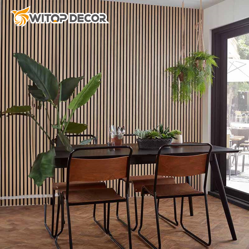Fire Resistant 200*200mm Grooved Wood Timber Acoustic Paneling for Walls