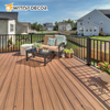Co-Extrusion WPC Decking Flooring for Exterior Swimming Pool WPC Hollow Decking