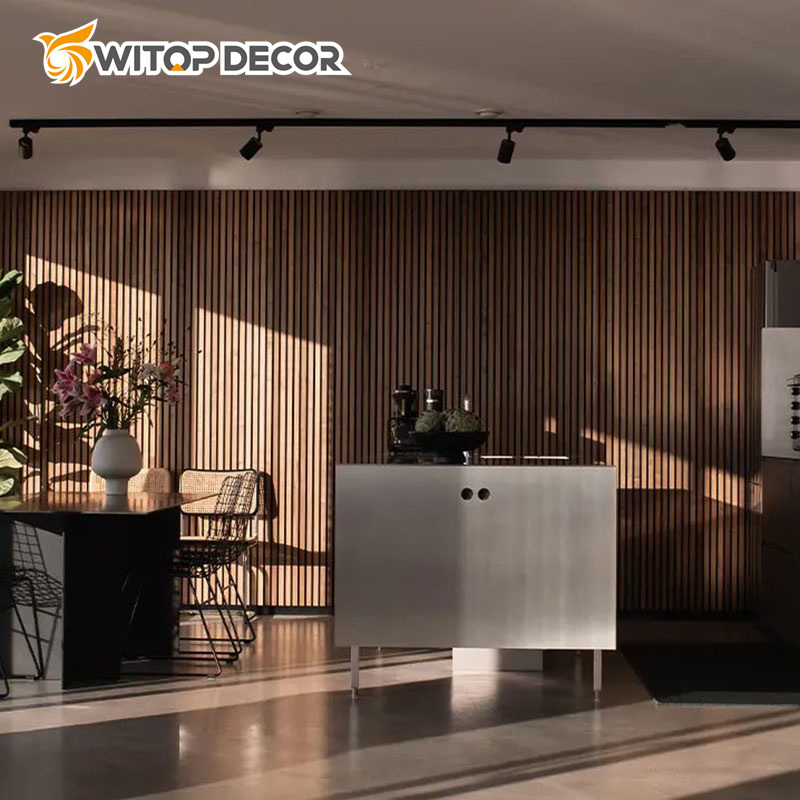 Wood Wall Slat Panels Veneer Slats Wall Acoustic Panel for Ballroom
