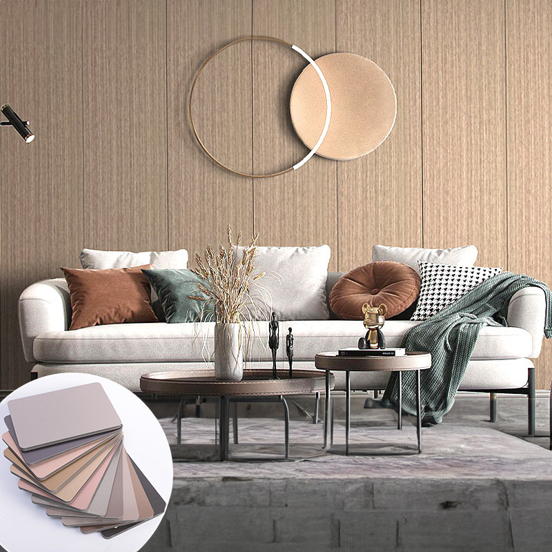 New Design Exterior Interior Wall Decoration 3D Marble Metal Mirror PVC WPC Wall Panel