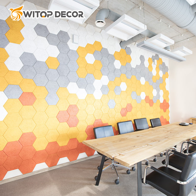 Acoustic Polyester Panels to Make a Beautiful Sound Absorb Wall