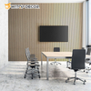 Multi-Color Optional Wooden Strip Acoustic Panel MDF Acoustic Wall Panels