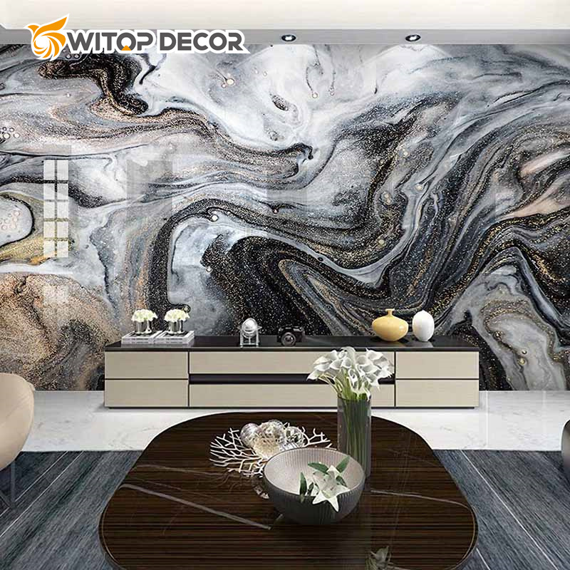 Chinese Manufacturer PVC High Glossy Marble Sheet UV Board Panel Used for Decoration