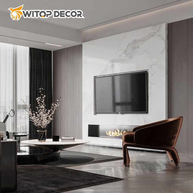 Artificial Marble Plastic Building Decor UV Panel PVC Marble Sheet 3D UV Marble Sheet