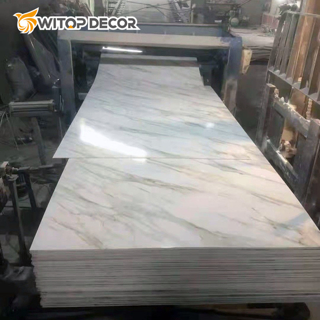 Interior PVC Material UV Marble Sheet Plastic Wall Panel