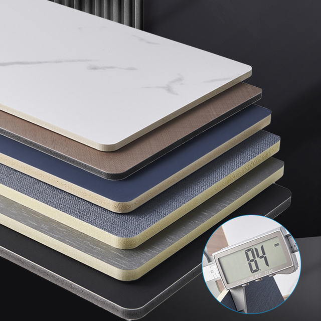 China Factory Marble Glossy Bamboo Charcoal Wood Veneer