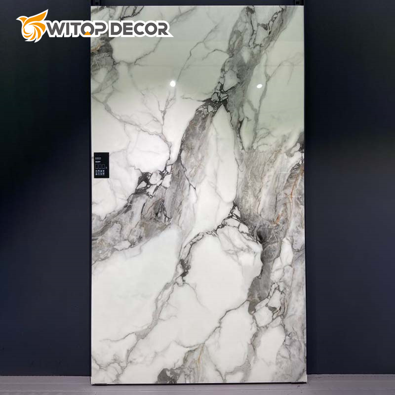 Kitchen 1.22*2.44m Plastic Interior Decoration PVC Wall UV Marble Sheet Panel