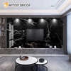 Replacement 3mm Hot Transfer PVC Fiber Cement Board Wall UV Marble Sheet Panel