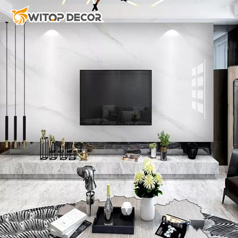Artificial Marble Plastic Building Decor Sheet PVC UV Decoration Wall Panel