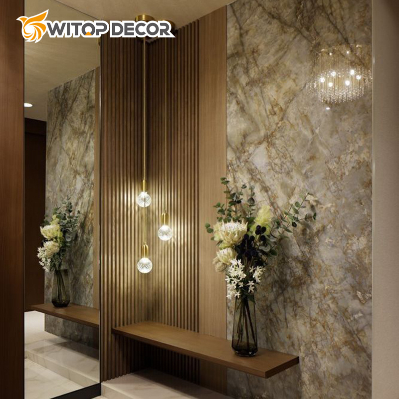 High Glossy Wall Marble Sheets PVC Marble Sheet 3mm