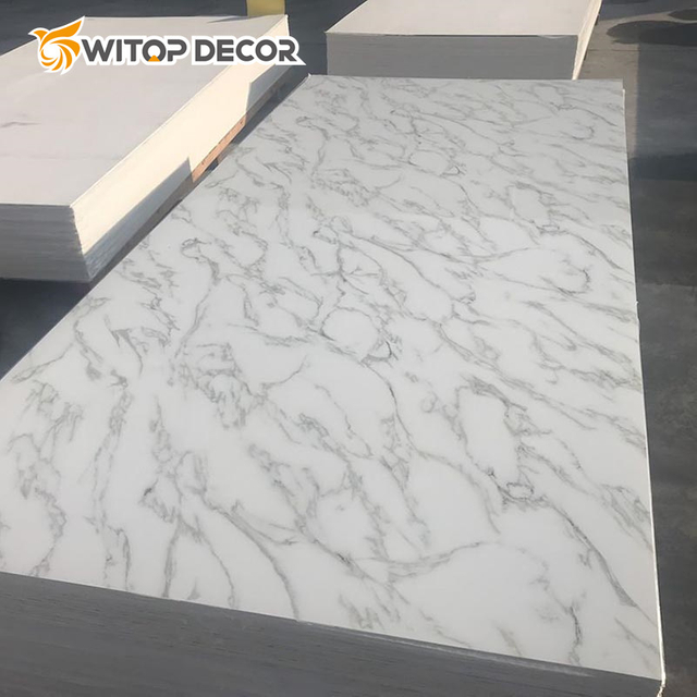 New Hot Selling Fireproof Building Material UV PVC Marble Sheet WPC Wall Panel