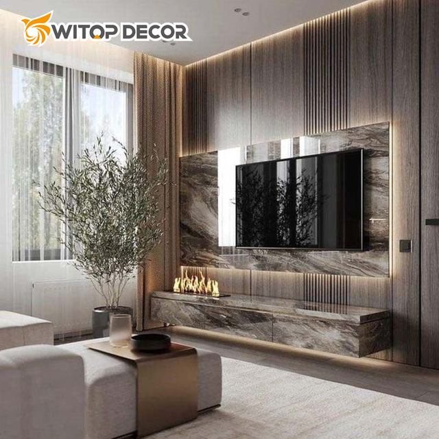 High Quality UV PVC Faux Marble Sheet for Home Decoration Wall Panel