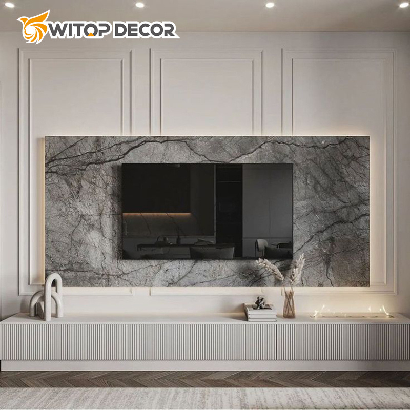Low Prices Lightweight Wall Materials PVC UV Marble Sheet for Partition Wall Panel