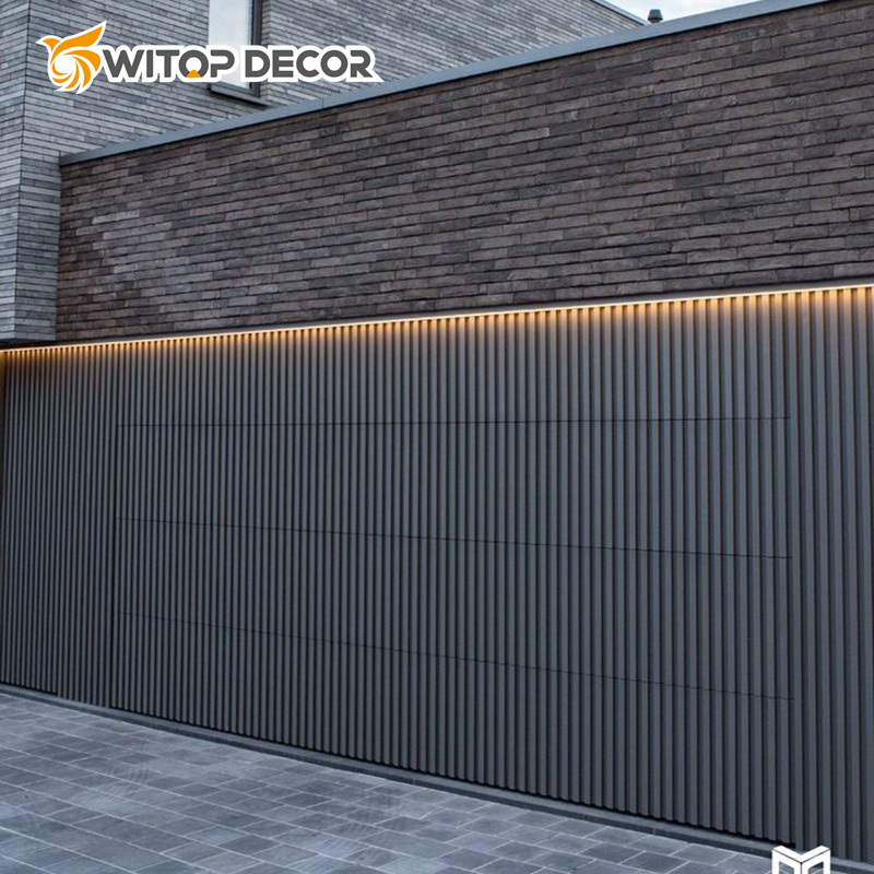 Wooden Look House Siding WPC Wood Composite Exterior Wall Cladding