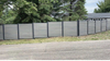 Wood Grain WPC Fence for Outdoor Yard