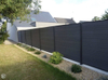 Wood Grain WPC Fence for Outdoor Yard
