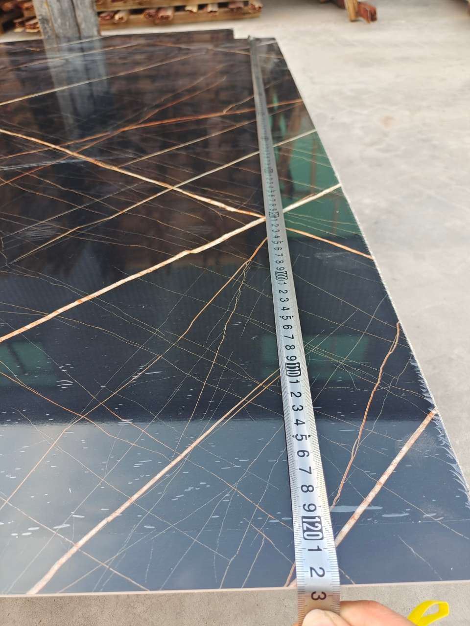 1220*2440mm New Arrival High Glossy Laminated PVC UV Marble Nano Sheet for Wall Decoration