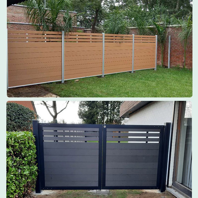Fence Factory Directly Wholesale WPC Wood Plastic Composite Manufacturer Full Private Fence