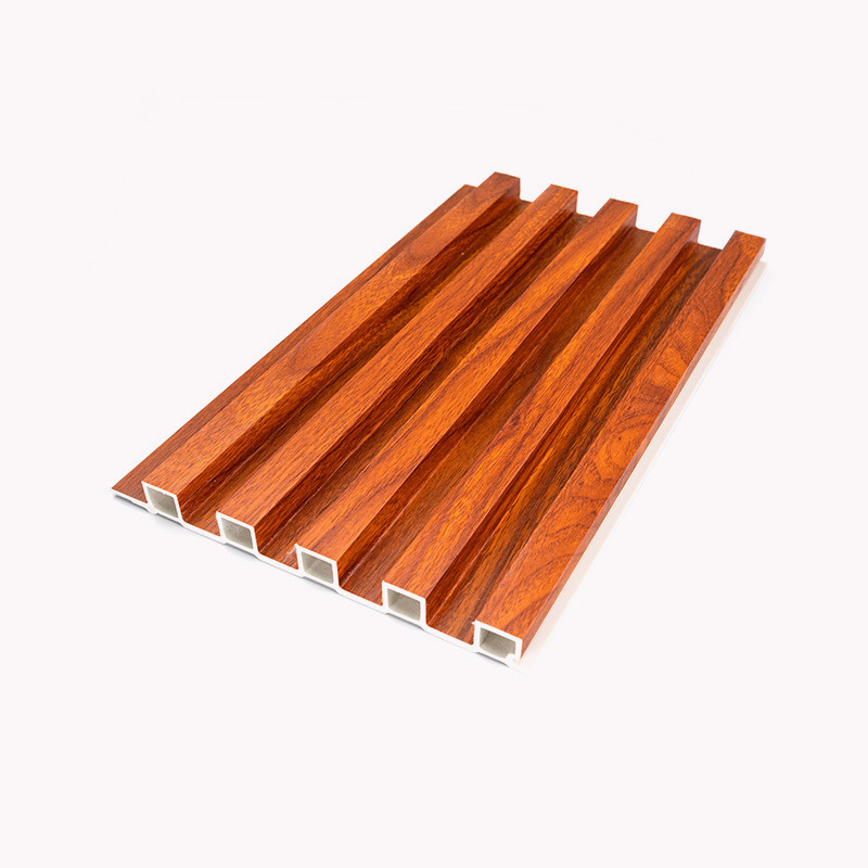 Rich and Inviting Wood Slat Panel for a Cozy Atmosphere