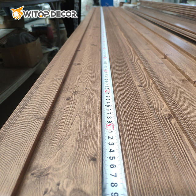 WPC Wall Board with Fluted Surface and Solid Core