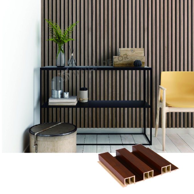 WPC Wall Panel with Wood-Like Appearance for Natural Interiors