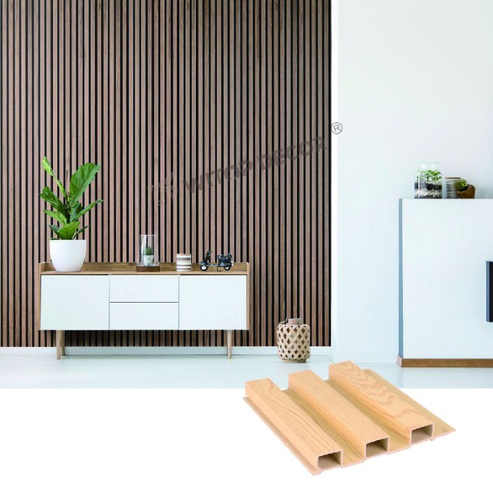 WPC Wall Panel with Wood-Like Appearance for Natural Interiors