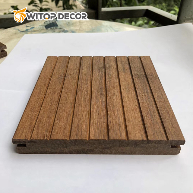 Eco Wood No Glue Anti-UV Crack-Resistant Hollow Terrace WPC Composite Decking Laminated Wooden Flooring Swimming Pool Deck