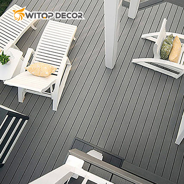 HDPE Waterproof Teak Garden Swimming Pool WPC Wood Floor Timber Board Outdoor Laminate Flooring Wood Plastic Composite Decking