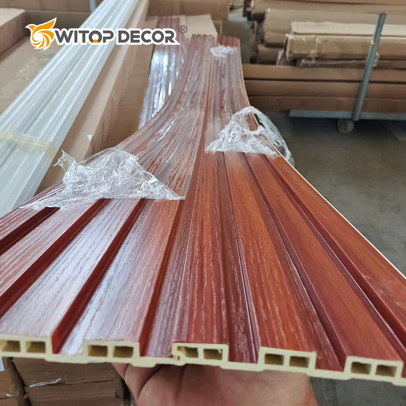 Factory Manufacture Fireproof Waterproof 3D WPC Wall Panel Decorative WPC Cladding